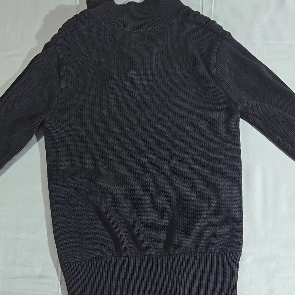 GAP Kids Size Small 6/7 Black  Cable Knit Turtleneck Sweater
